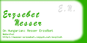 erzsebet messer business card